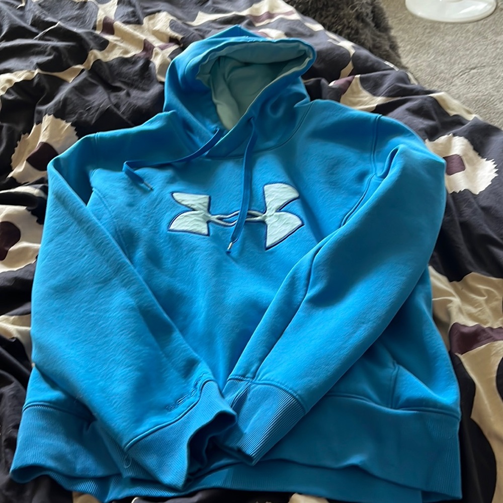 Under Armour Blue cold gear hoodie L
